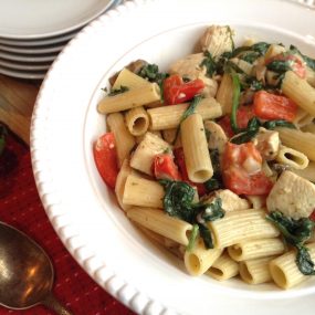 S&F Chicken and Spinach Ziti Recipe