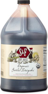 S&F Organic Garlic Teriyaki Food Service Sauce