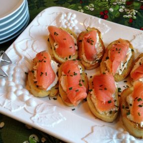 S&F Smoked Salmon Crostini Recipe