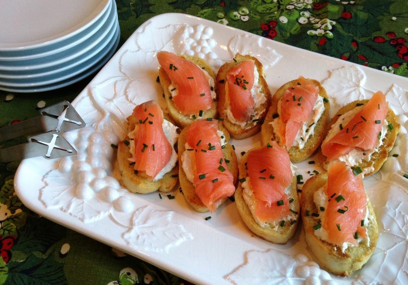 S&F Smoked Salmon Crostini Recipe