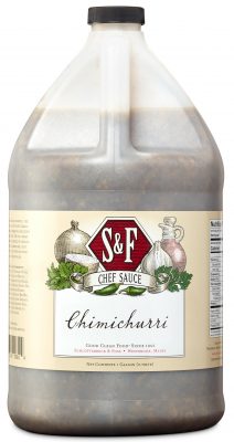 S&F Chimichurri Food Service Sauce