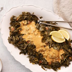 Collard Greens with Southern Creole Sauce