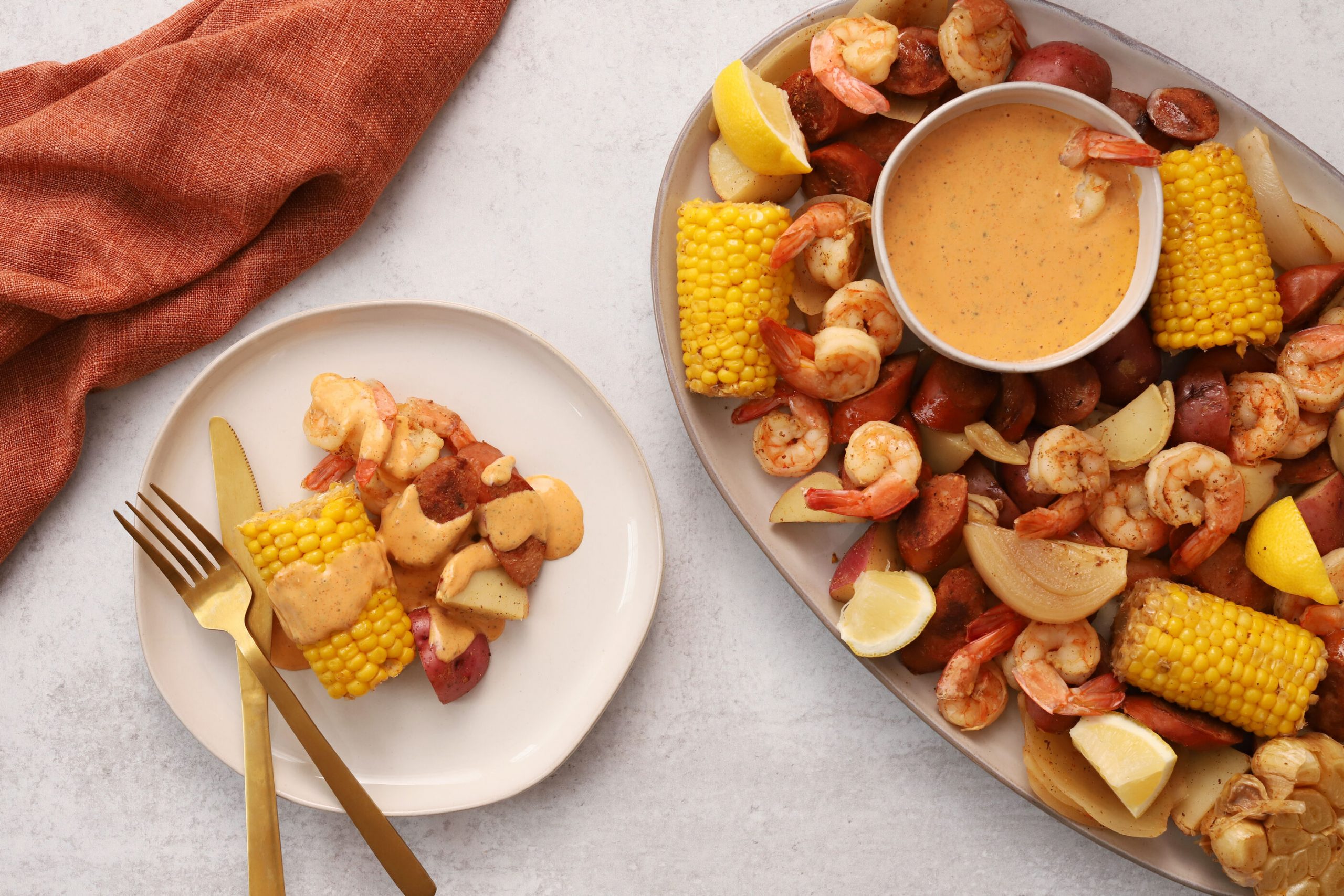 One Pot Shrimp Boil with Southern Creole Sauce - Schlotterbeck &amp; Foss