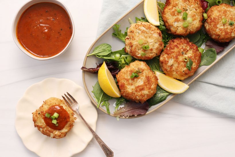 Speed Scratch Crab Cakes with Creole Mustard Sauce