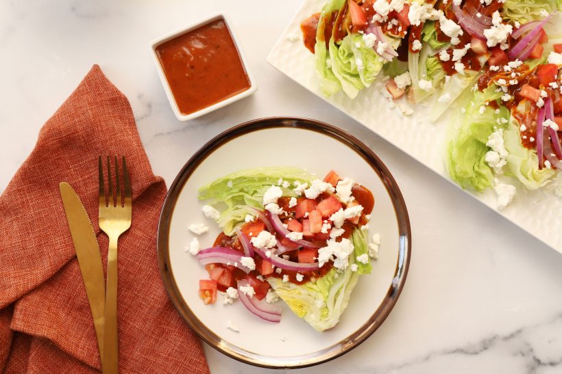 Wedge Salad with Creamy Creole Mustard Dressing
