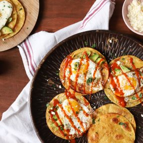 Breakfast Tostada with Fried Egg