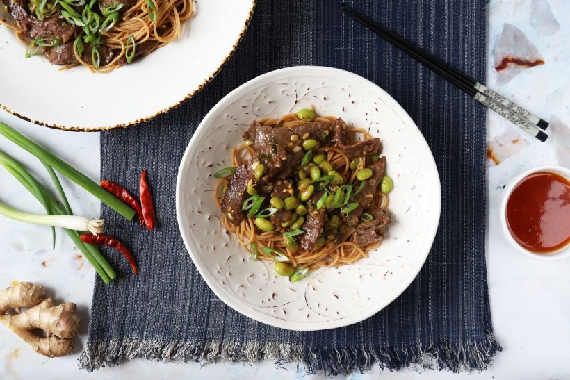 Stir-Fried Ginger Teriyaki Noodles