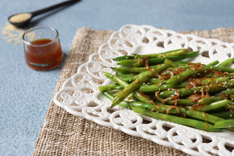 Sweet and Savory Asian Green Beans