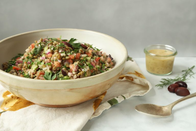 Mediterranean Style Lentil Salad