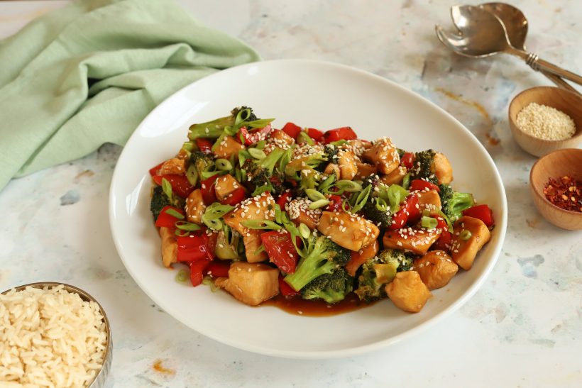 Teriyaki Chicken and Broccoli Bowl