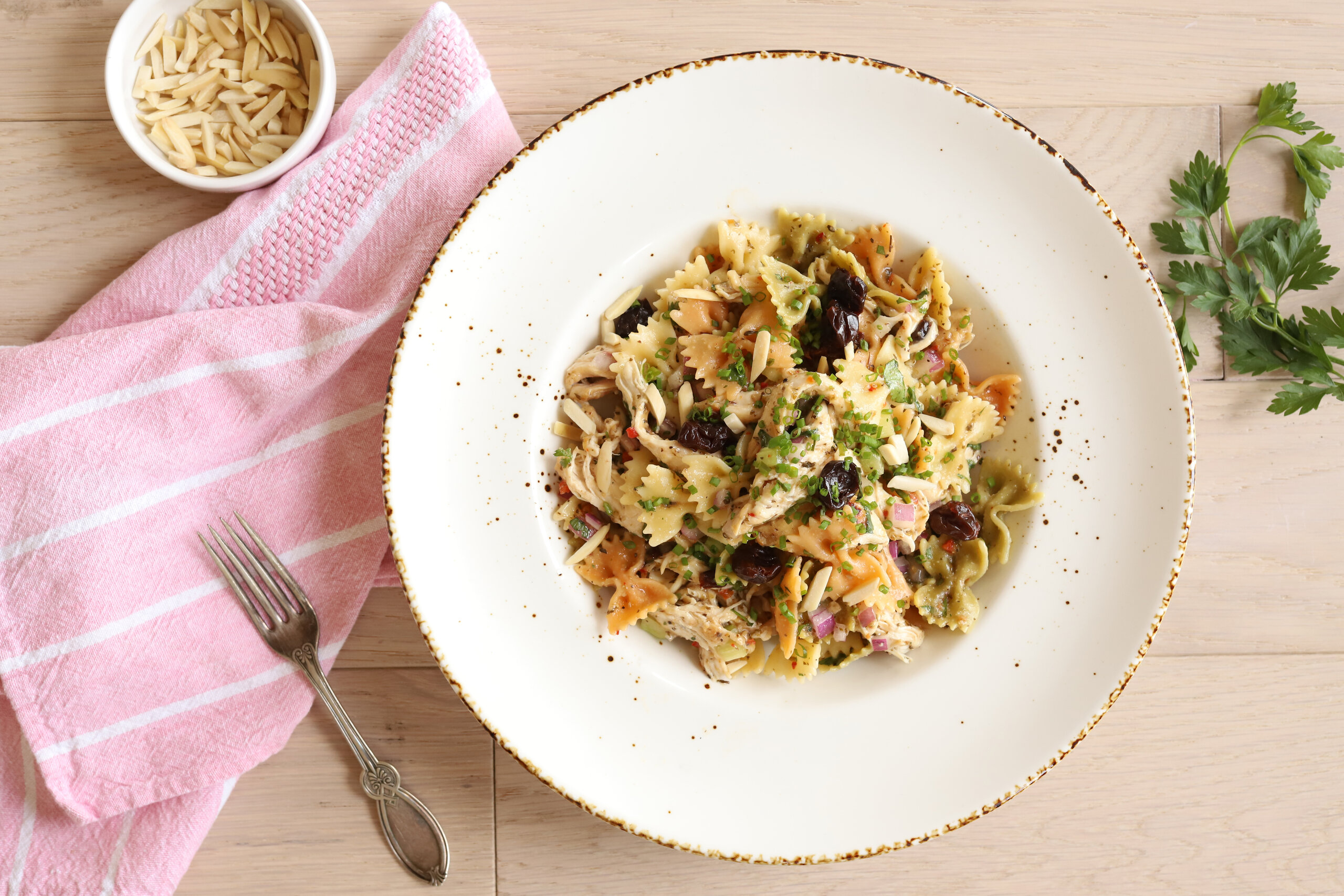 Dried Cherry-Almond Chicken Pasta Salad - Schlotterbeck & Foss